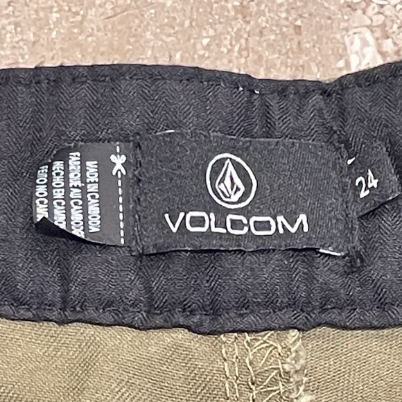 NWT Volcom True‎ to This So Chickie High Rise Chino Twill Pants Olive 26x26 $62 - Picture 4 of 13